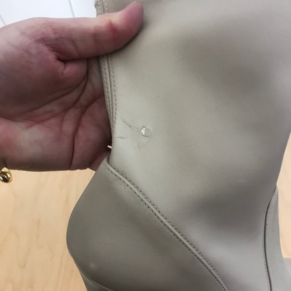 NIB IRO Champagne Stretch Leather Calf Heeled Boots SZ 41/10W - Picture 5 of 7